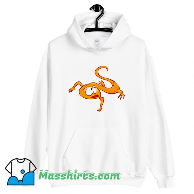 Classic Cartoon Orange Baby Lizard Hoodie Streetwear