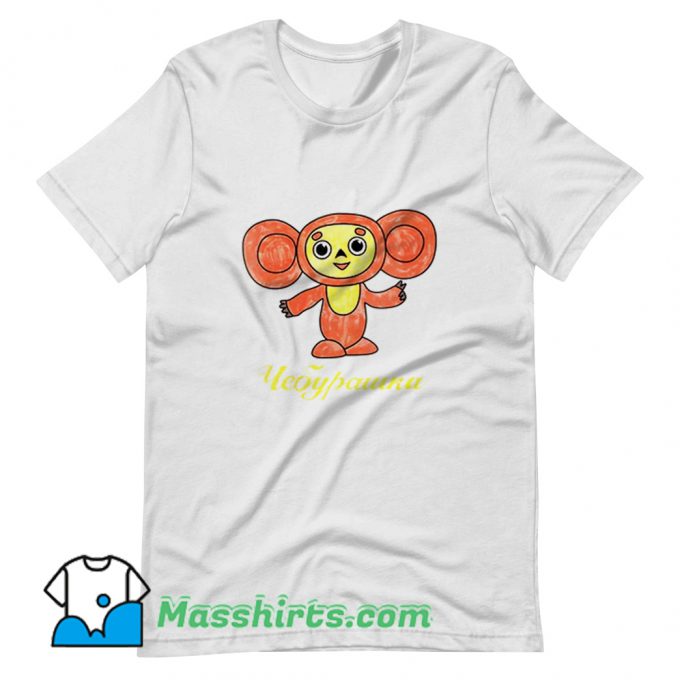 Classic Peace Sign Cheburashka T Shirt Design