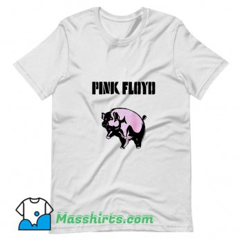 Classic Pink Floyd Flying Pig T Shirt Design