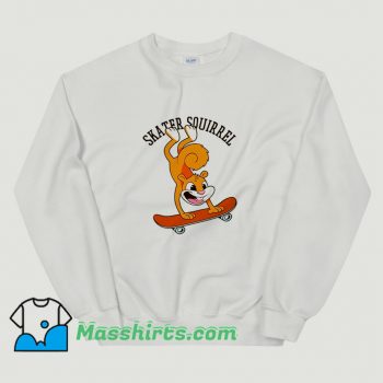 Classic Skater Squirrel Skateboard Sweatshirt