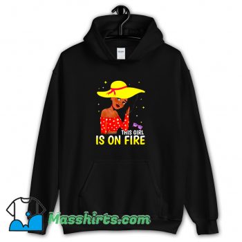 Classic This Girl Is On Fire Hoodie Streetwear