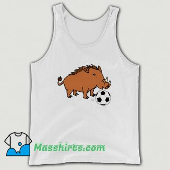 Cool Feral Hog Playing Soccer Tank Top