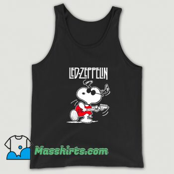 Cool Snoopy Led Zeppelin History Tank Top