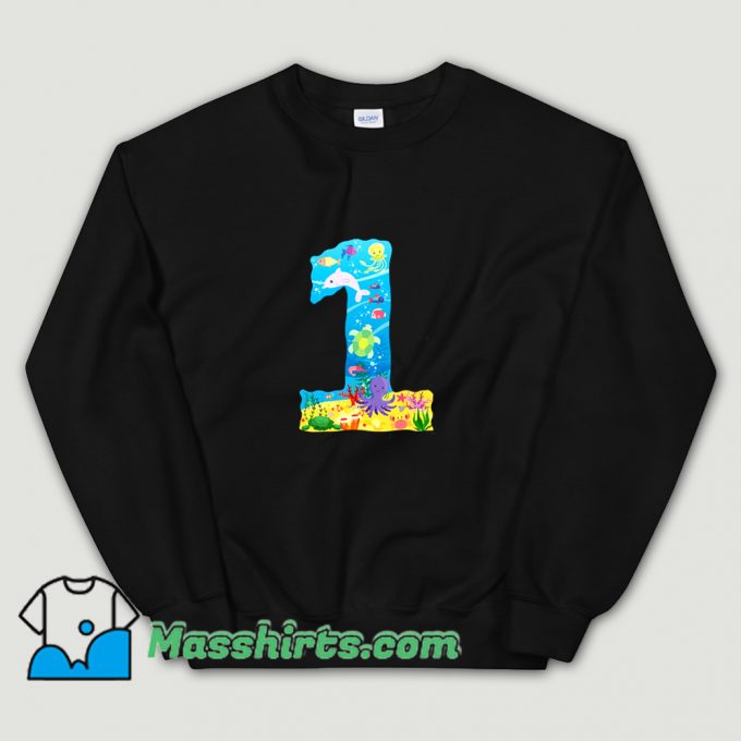 Cool Under The Sea Cartoon Fish Sweatshirt