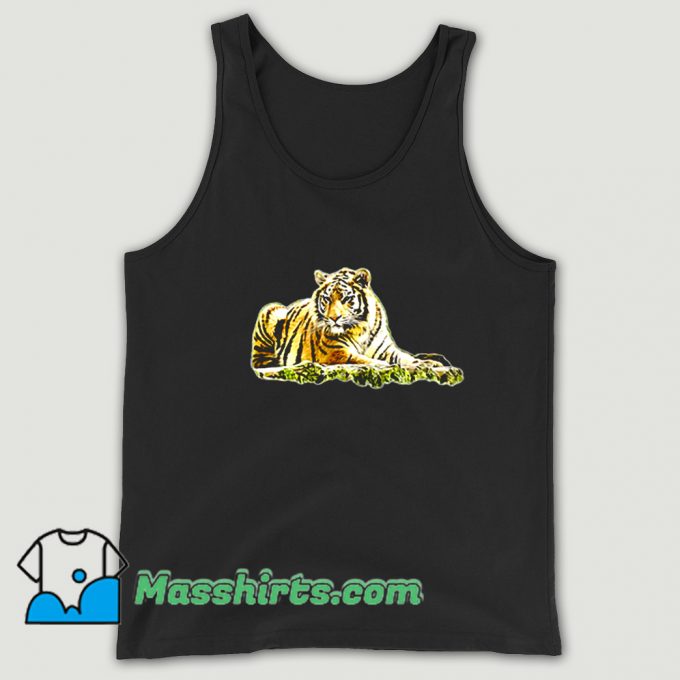 Cute Big Cat Cartoon Filter Bengal Tiger Tank Top
