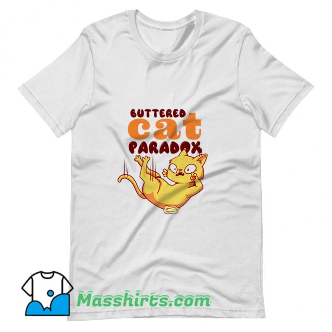 Cute Buttered Cat Paradox T Shirt Design