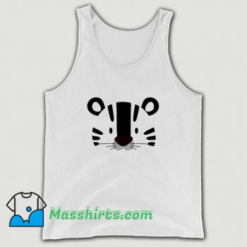Cute Childrens Tiger Tiger Face Tank Top