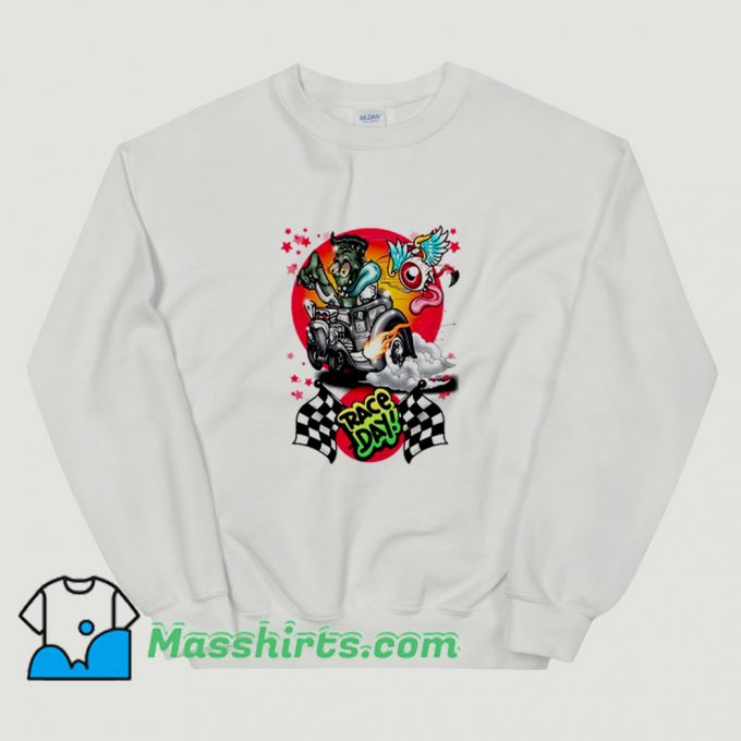 Cute Drag Racing Race Day Sweatshirt