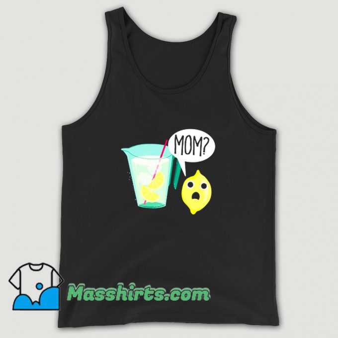 Cute Lemon And Lemonade Mom Dark Tank Top