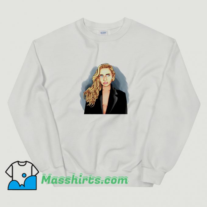 Cute Miley Cyrus Photoshoot Music Sweatshirt