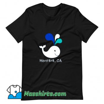 Cute Montara Ca California Whale Lover T Shirt Design
