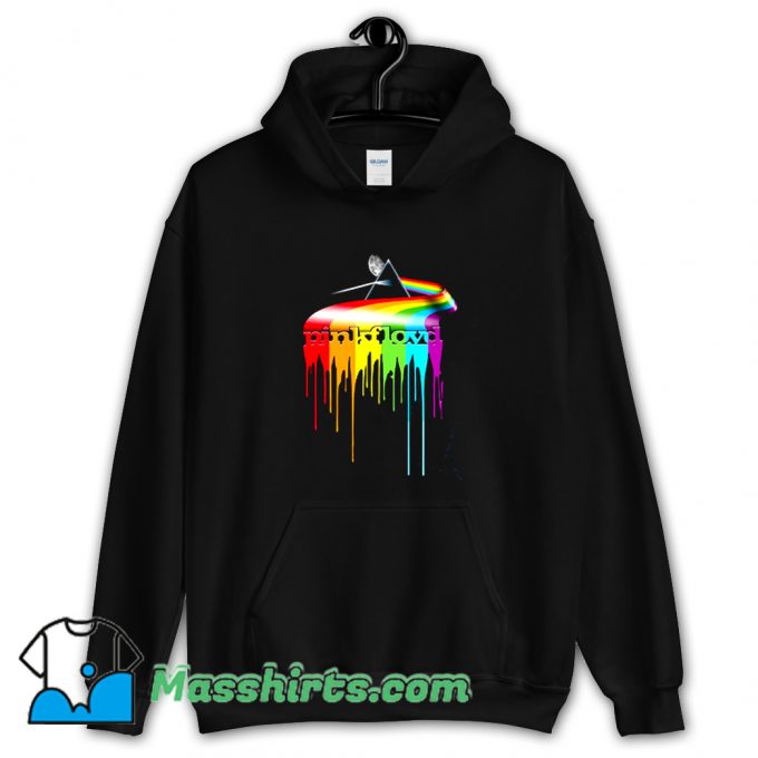 Cute Pink Floyd Dripping Darkside Hoodie Streetwear