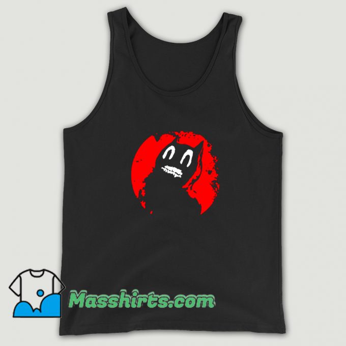 Cute Red Cartoon Cat Red Cartoon Cat Tank Top