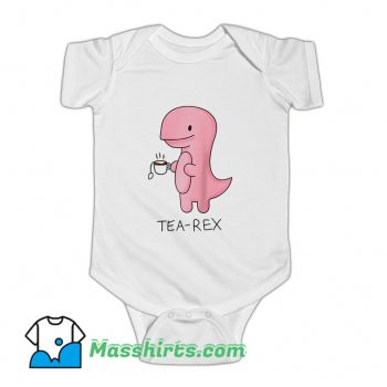 Cute Tea Rex Dinosaur Baby Onesie