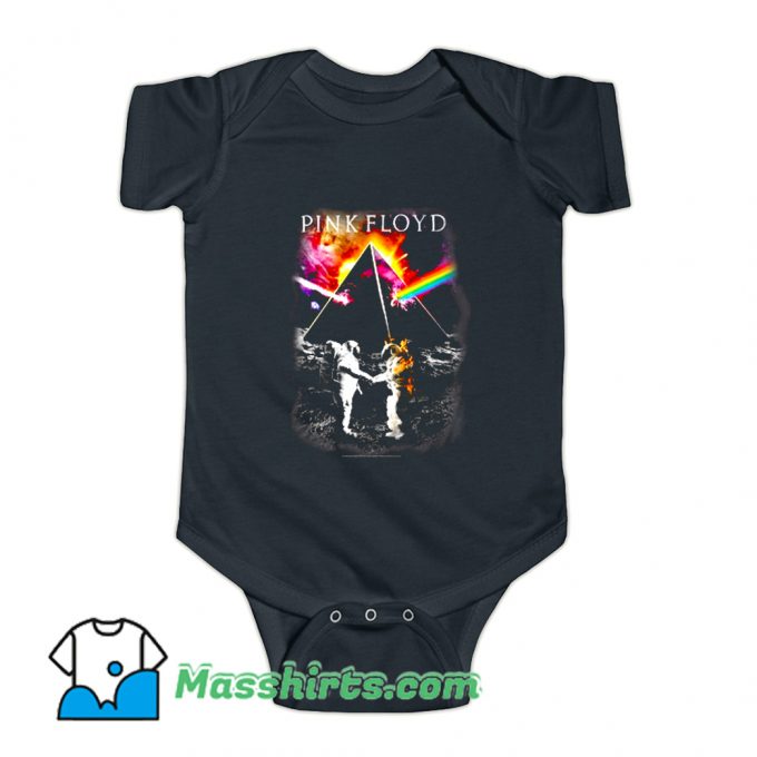 Dark Side Of The Moon Astronaut Baby Onesie