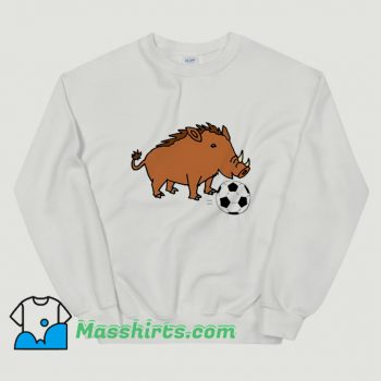 Feral Hog Playing Soccer Sweatshirt On Sale