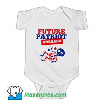 Future Patriot Onboard 4Th Of July Baby Onesie