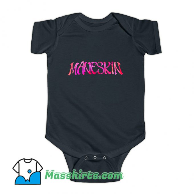 Maneskin Italian Rock Band Pink Baby Onesie