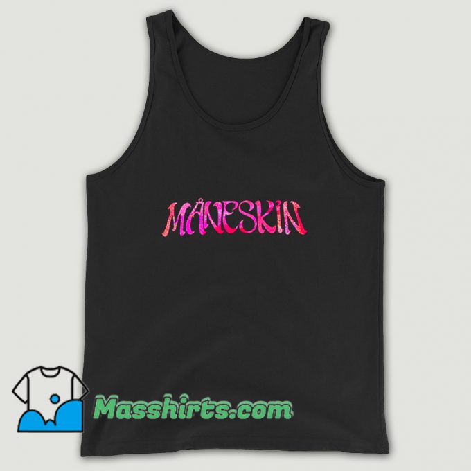 Maneskin Italian Rock Band Pink Funny Tank Top