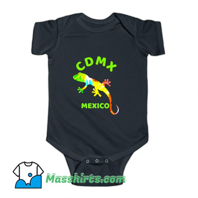 Mexico City Cdmx Lizard Baby Onesie