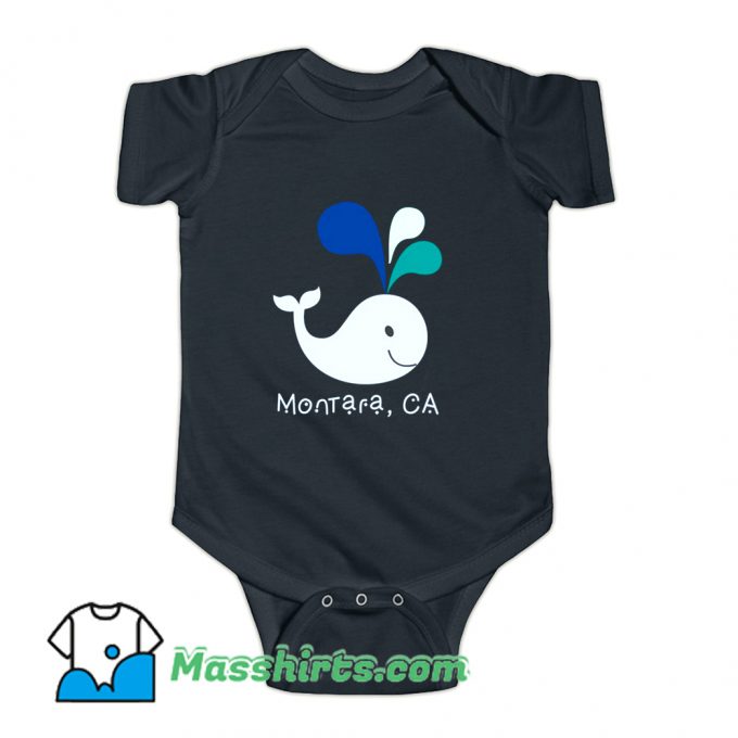 Montara Ca California Whale Lover Baby Onesie