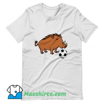 New Feral Hog Playing Soccer T Shirt Design