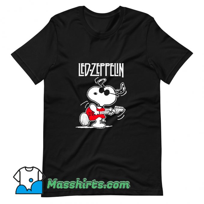 New Snoopy Led Zeppelin History T Shirt Design