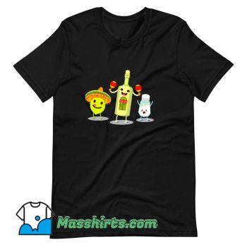 New Tequila Bottle Lime And Salt Mexican Party T Shirt Design