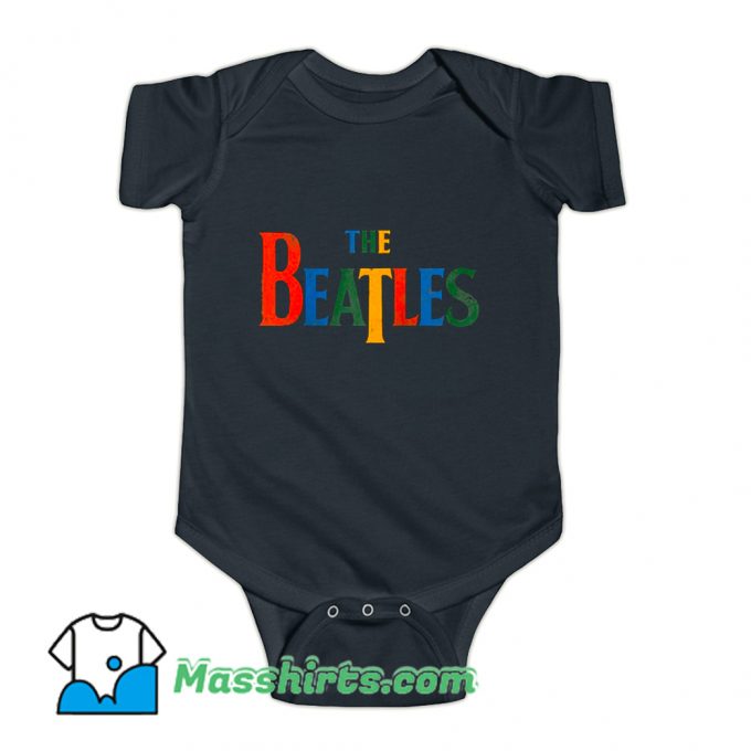 New The Beatles Logo Baby Onesie