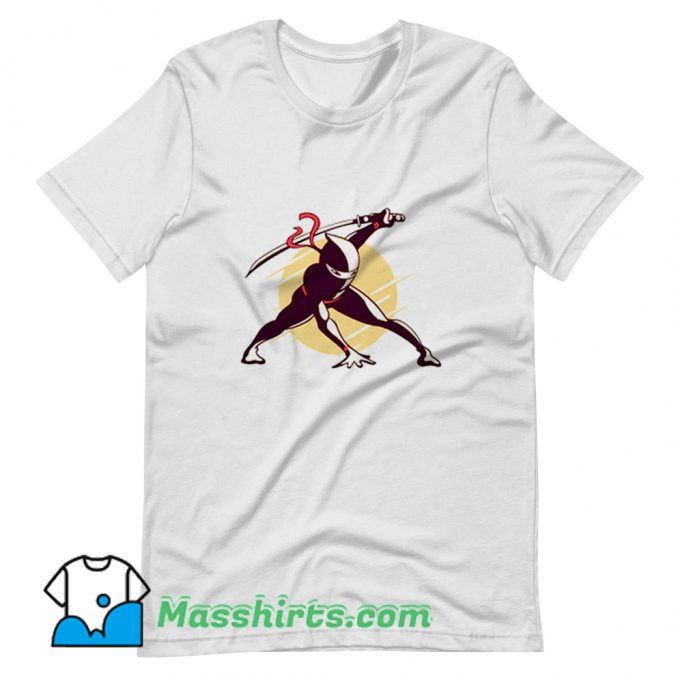 Ninja With Sword Ninja Pose T Shirt Design