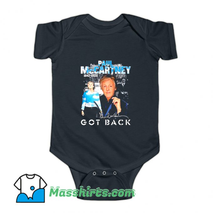 Paul Mccartney Got Back Tour Baby Onesie