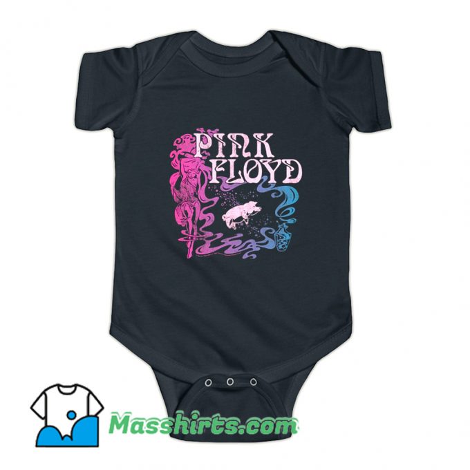 Pink Floyd Nouveau Animals Baby Onesie