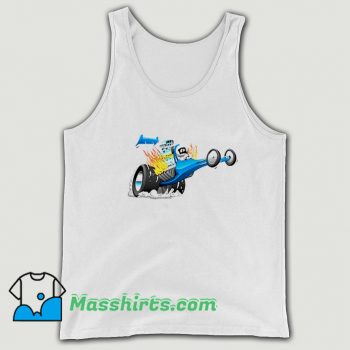 Rail Dragster Car Wheelie Popping Drag Tank Top