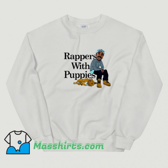 Rappers With Puppies Pitbull Sweatshirt On Sale