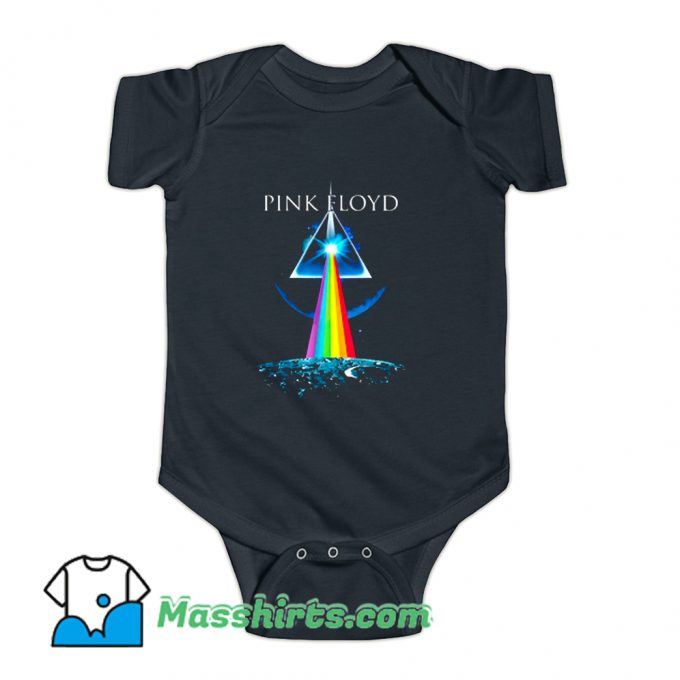 Rock Band Moon Space Pink Floyd Baby Onesie