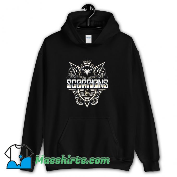 Scorpions Chrome Crest German Hoodie Streetwear