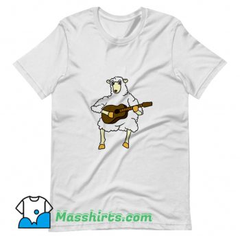 Sheep Playing Guitar T Shirt Design