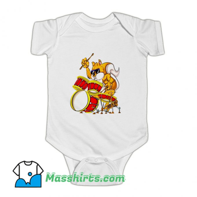 Squirrel Drumsticks Gifts Drummer Vintage Baby Onesie