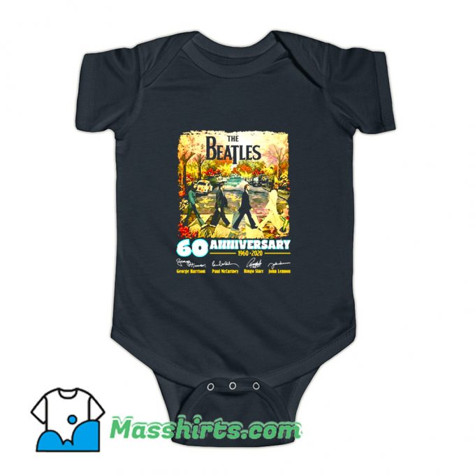 The Beatles 60 Anniversary 1960 2020 Baby Onesie