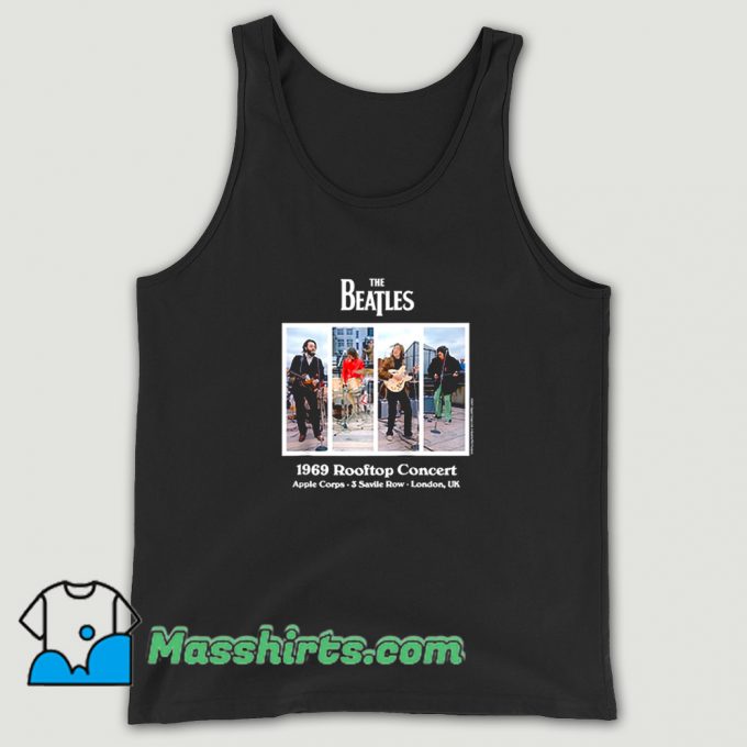 The Beatles Rooftop Concert 1969 Tank Top On Sale