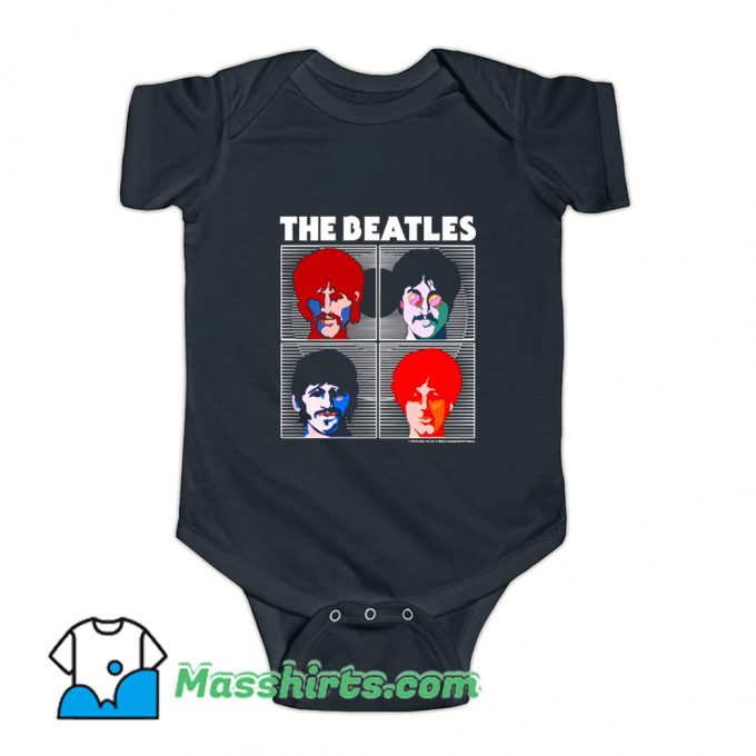 The Beatles Yellow Submarine Boxes Baby Onesie