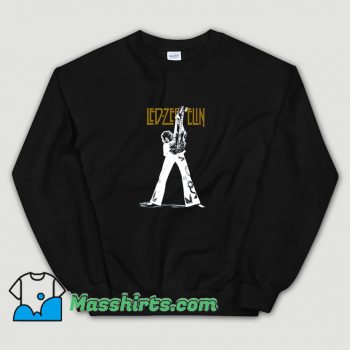 Vintage Led Zeppelin Playing Guitar Music Sweatshirt