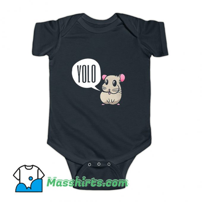 Yolo Cartoon Mouse Hamster Sweet Lifestyle Baby Onesie