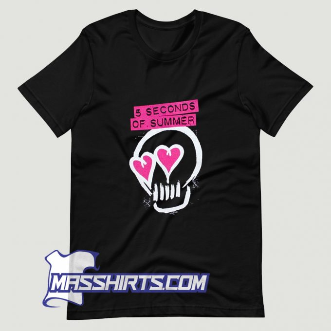 5 Seconds Of Summer Heartskull T Shirt Design