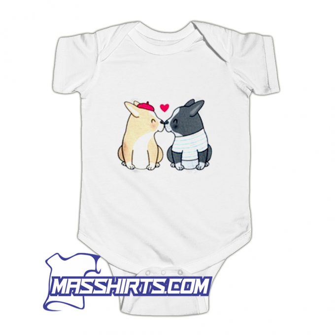 Adoption For Dog Kisses Vintage Baby Onesie