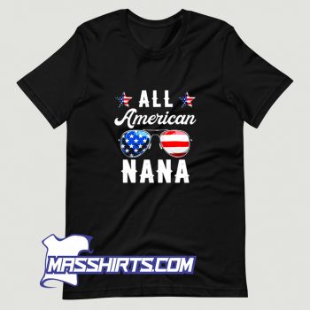 All American Nana Us 4Th Of July T Shirt Design