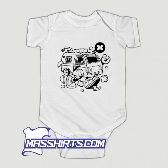 Ambulance Cartoon Classic Baby Onesie