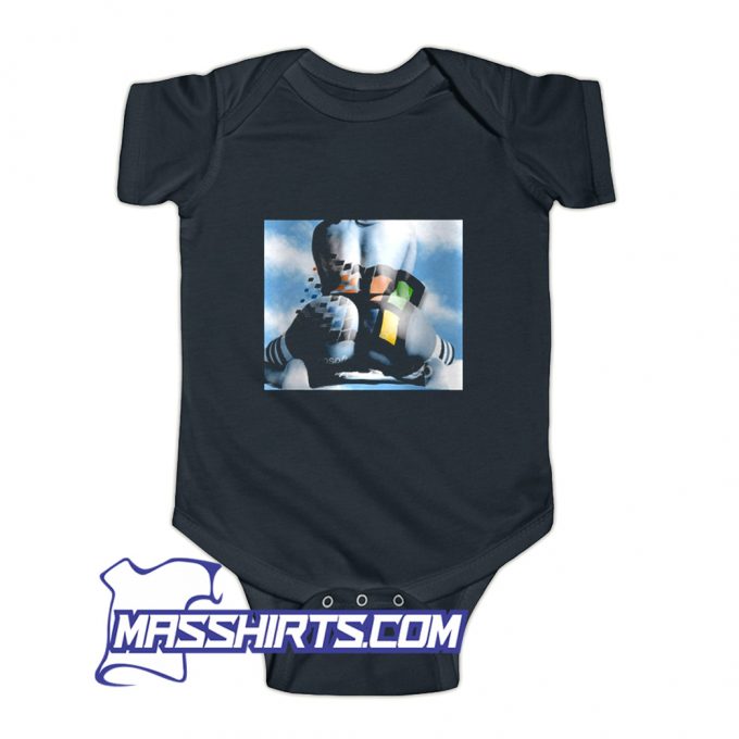 Anime Computer Windows Baby Onesie