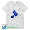 Awesome Flying Blue Jay Art T Shirt Design
