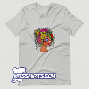 Best Flower Afro Hair Puerto Rico T Shirt Design